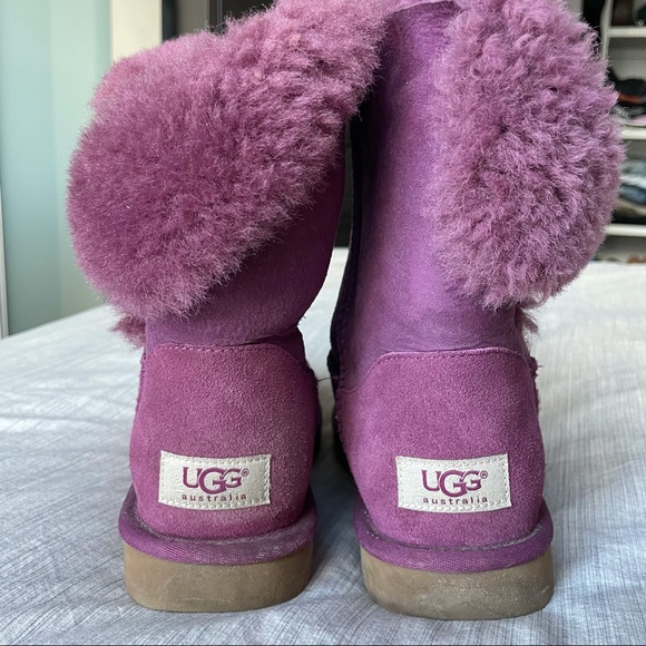 UGG Australia Bailey Button Suede Boot Purple Women - Picture 4 of 4